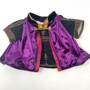 Build A Bear Disney Frozen Anna Travel Cape Outfit BAB Purple Top Dress Clothes